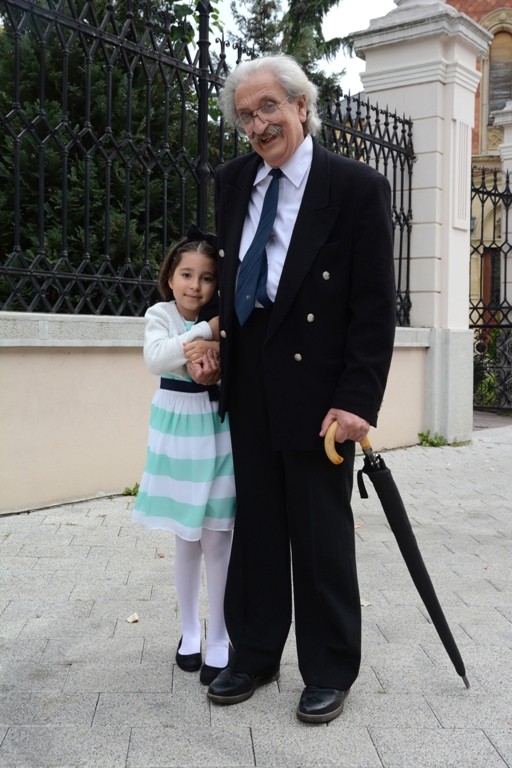 Pero Zubac sa unukom Milenom. FOTO: Vladimir Zubac, 2015. godina